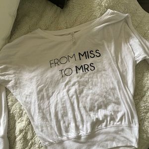 White From Miss to Mrs Top